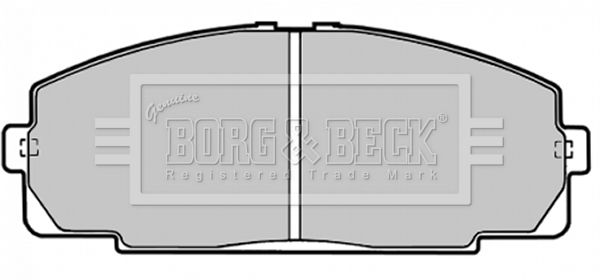BORG & BECK Комплект тормозных колодок, дисковый тормоз BBP1451